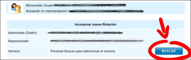Búsqueda de servicios disponibles en ARCA